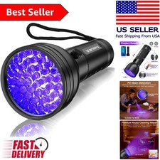 51 LED UV Flashlight - Ultimate Pet Stain Scorpion Detector in Compact Design