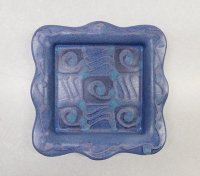 Jimee Studio Pottery Plate/Dish, Stonefish Pottery 7 3/4'' x 7 3/4''