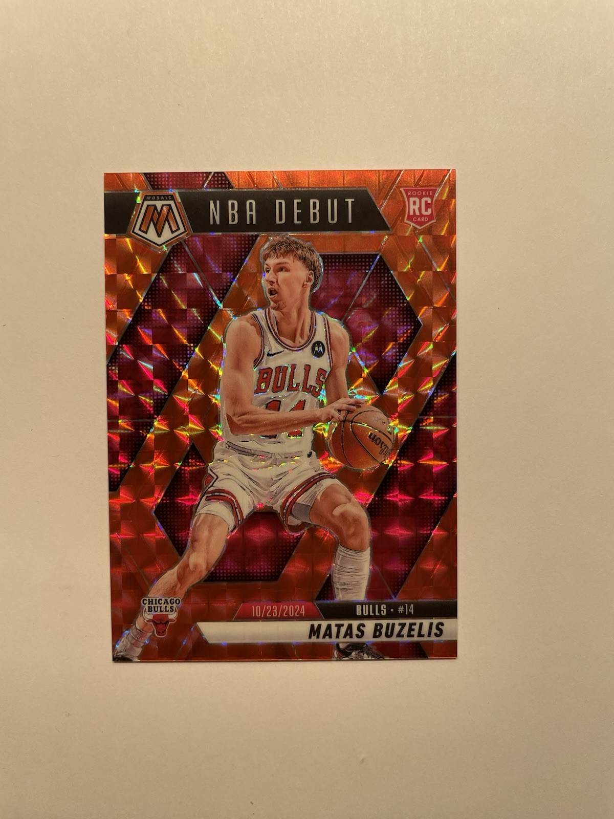 2024-25 Panini Mosaic - Matas Buzelis #257 - RC Rookie - Debut Orange /249