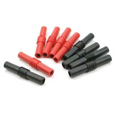 TKDMR 10pcs Insulated 4mm Banana Jack Female to 'Black', 'Red' 