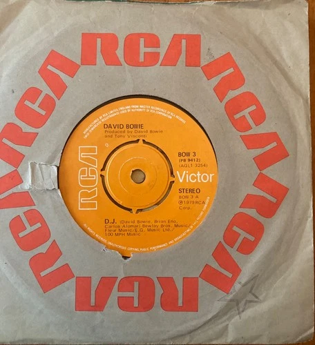 DAVID BOWIE - D.J. ORIGINAL UK 7” RCA SINGLE NEAR MINT CONDITION