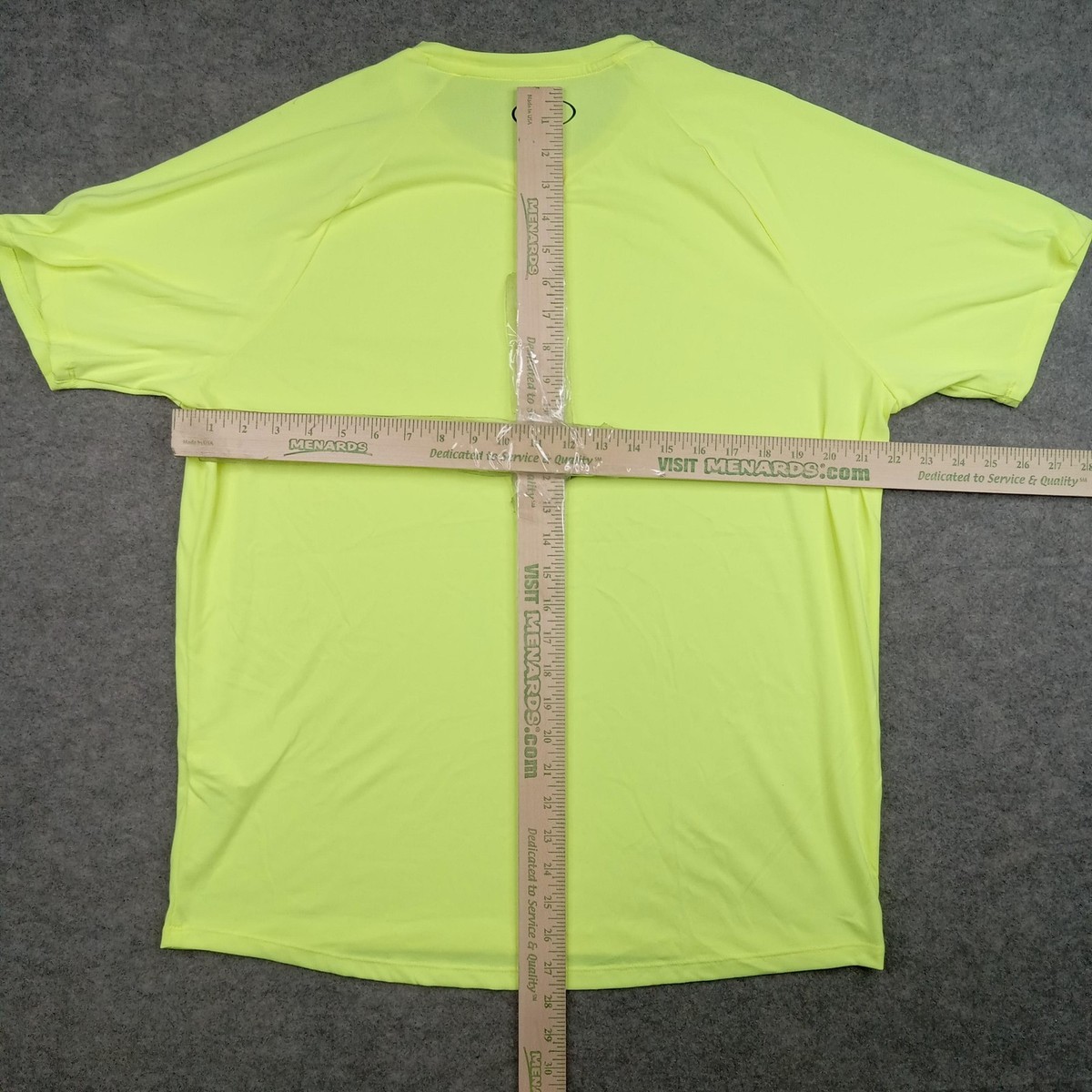 Under Armour Shirt Mens Large Yellow HeatGear Tech Tee Short