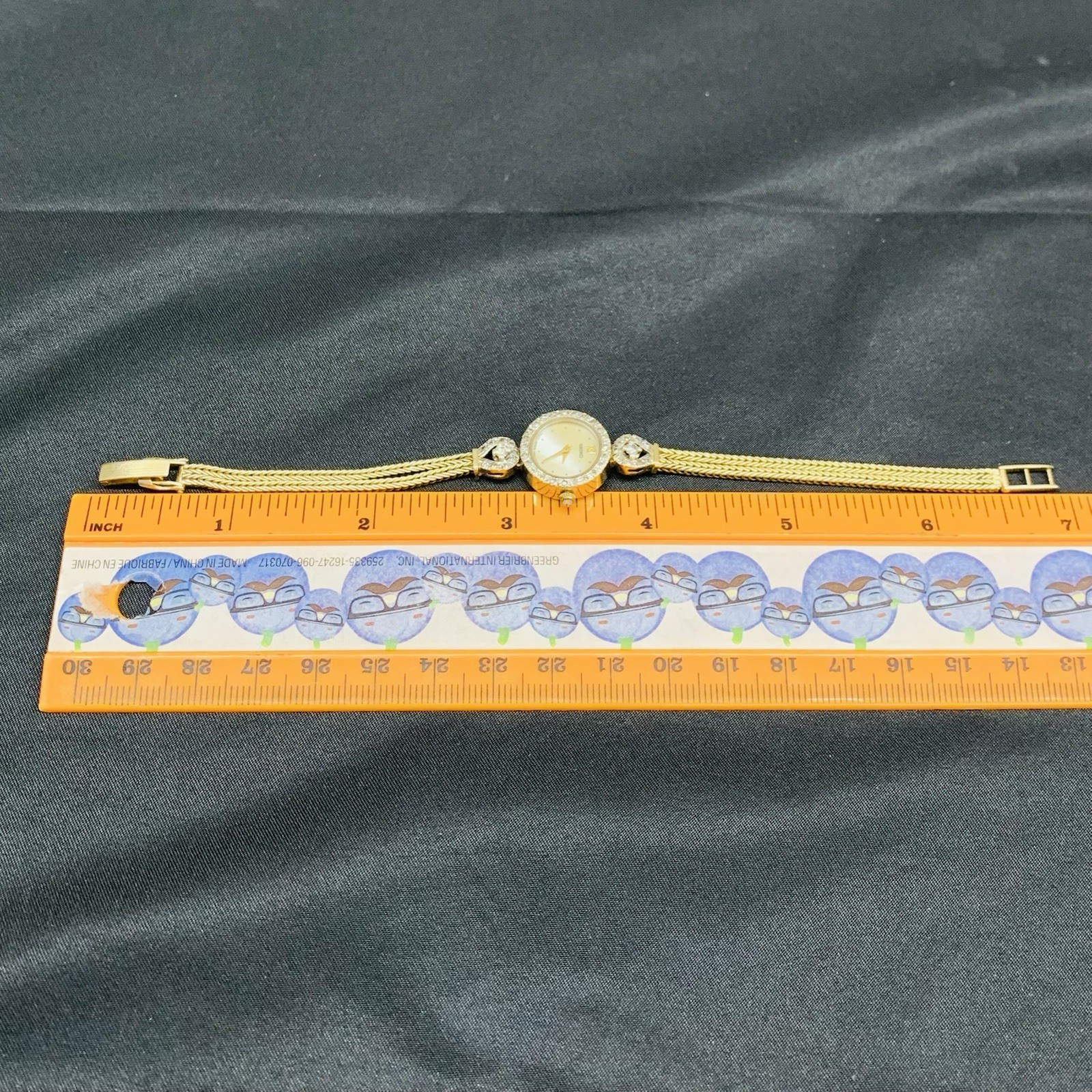 Vintage Seiko 14k Yellow Gold Diamond Women’s Watch image 8