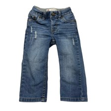Levi's 514 Straight Jeans Size 18 months Blue Distressed Durable Classic Casual