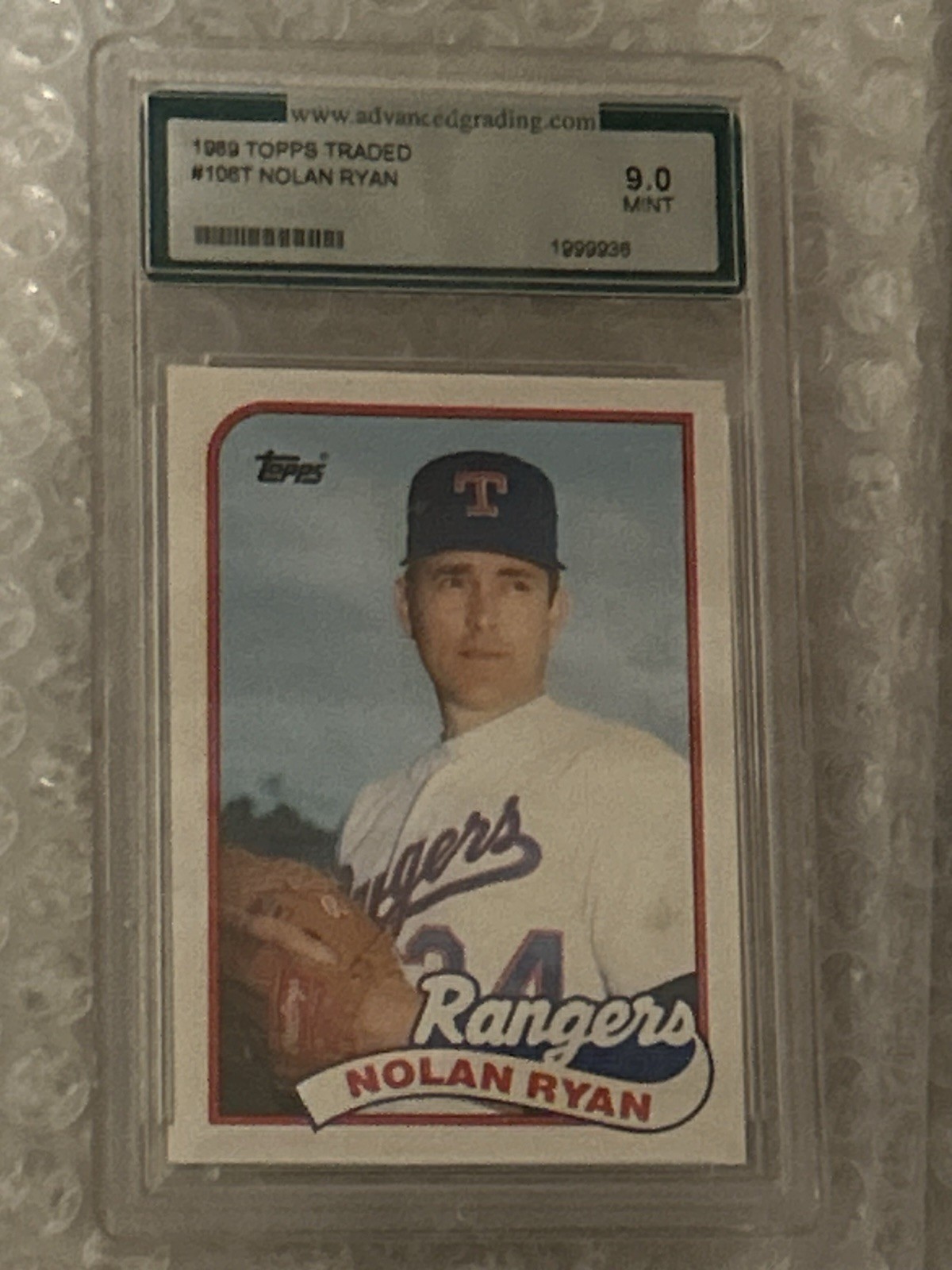 1989 Topps Traded - Nolan Ryan #106T Collector's Edition (Tiffany) Mint 9