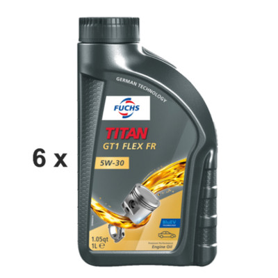 Fuchs TITAN GT1 FLEX FR SAE 5W-30 / 6x 1 Liter Flasche