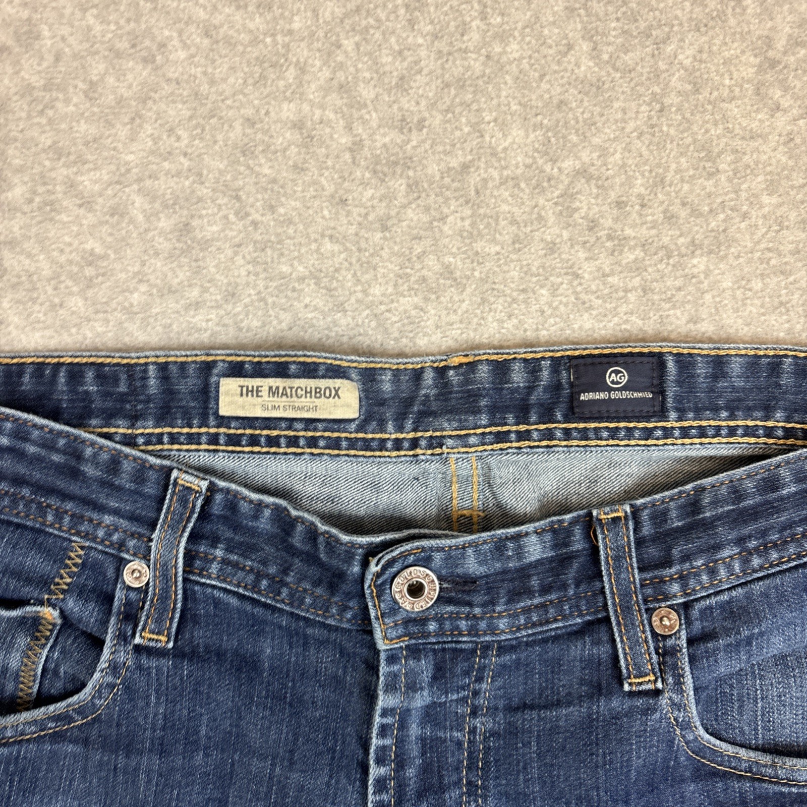 AG Adriano Goldschmied Jeans Mens 36x34 The Matchbox Slim Fit Denim thumbnail 2