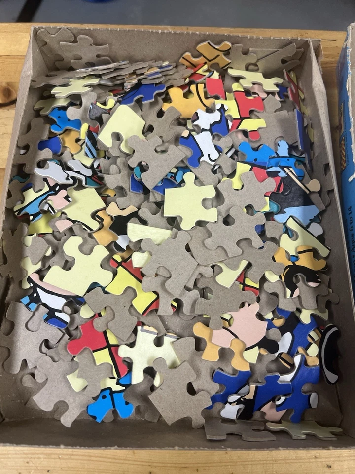 Rompecabezas de 200 piezas Peanuts Snoopy Lucy No Dogs permitido no seguro si está completo Foto 4 de 4