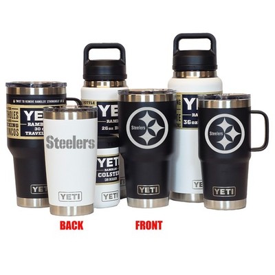 Pittsburgh Steelers YETI Laser Engraved Tumblers, Mugs, Can Colsters and  Bottles - Main Image
