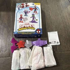 Spidey His Amazing Friends Web-Slinging Adventure Set Action Figure 5Pack OPEN