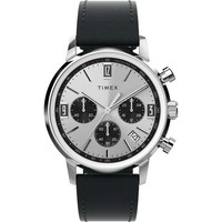 Herrenuhr Timex Marlin TW2W10300 Chrono Leder Schwarz