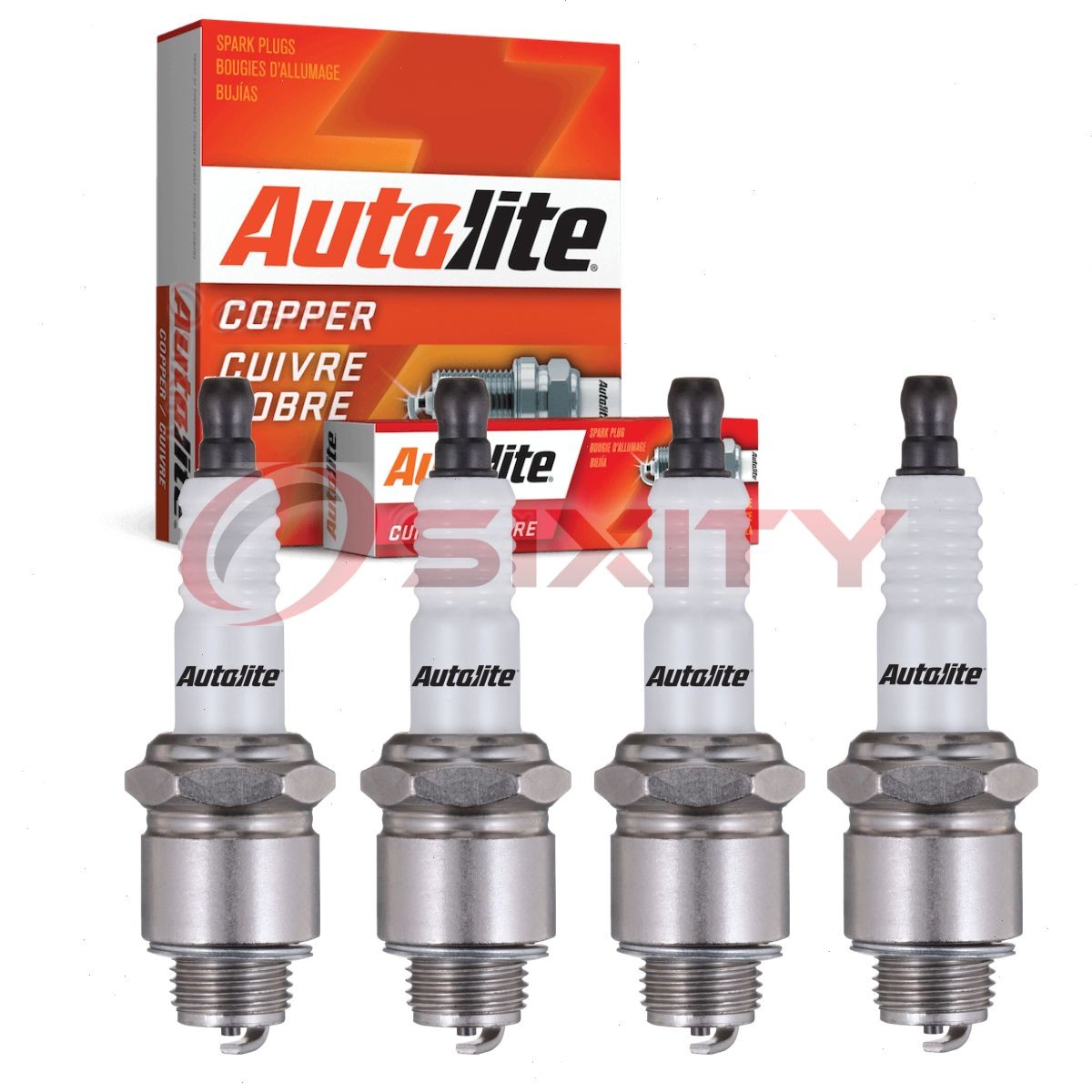 4 pc Autolite Copper Core Spark Plugs for 1961-1964 Jeep FJ3A Ignition bg