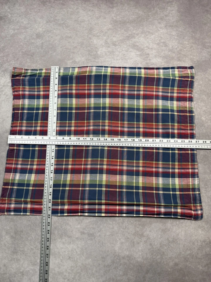 VTG Ralph Lauren Pillow Sham Cover Standard Tartan Plaid 100% Cotton Made USA - Image 3 of 4