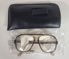 Vintage NOS Crews Foreman Safety Glasses Z87 Lens Side Shields, 147MM 58CV NICE 