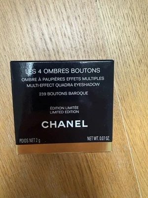 Paleta de sombras de ojos barrocas Chanel Les 4 Ombres 239 Boutons edición limitada - Imagen 1 de 4