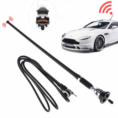 Universal Mount Swivel Base Car Radio AM/FM Amplified Signal Aerial Antenna16" - Foto 1 di 7