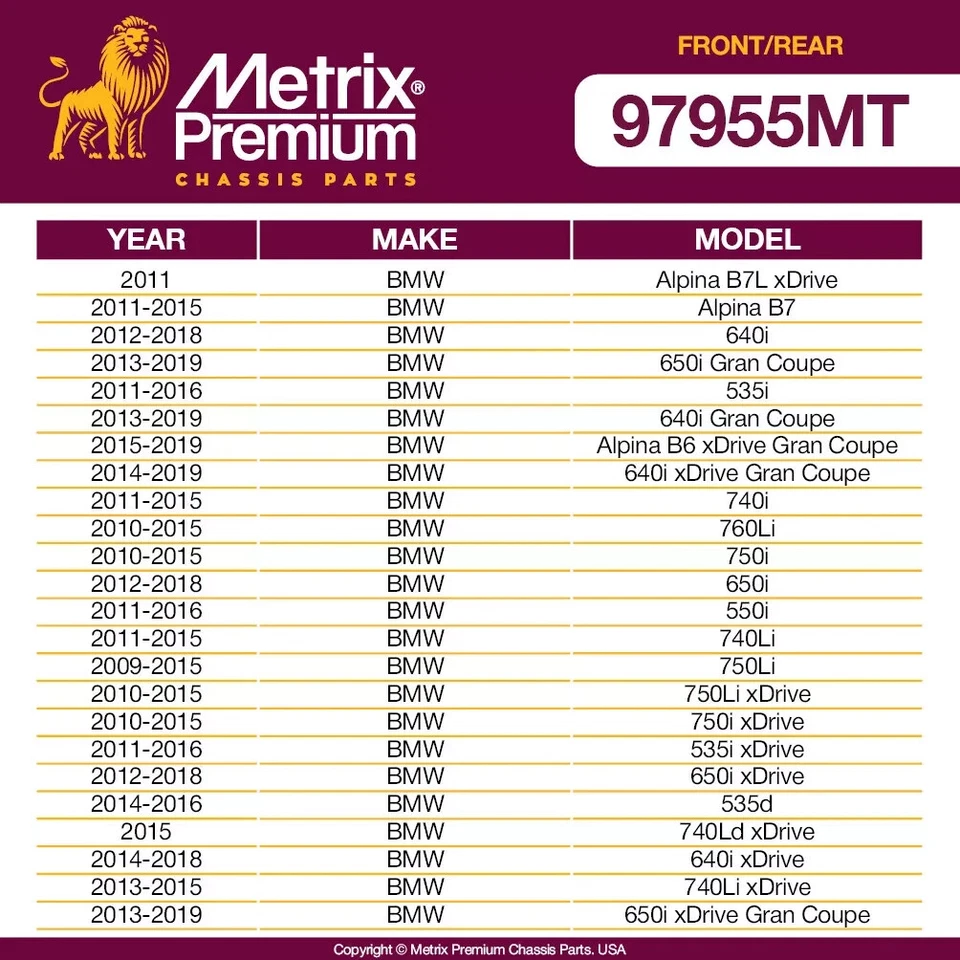 Juego de eslabones de barra estabilizadora delantera y trasera para BMW 535d 535d xDrive 535i 535i xDrive Alpina Foto 2 de 4