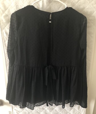 LAST size M NWT ZARA BLACK FLORAL EMBROIDERED PLUMETIS TOP SHIRT DRESS  0881/016 | eBay