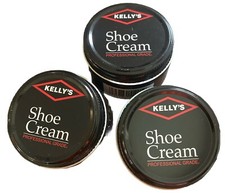 Kelly  s Shoe Cream Black 01 3 Jars Professional Grade