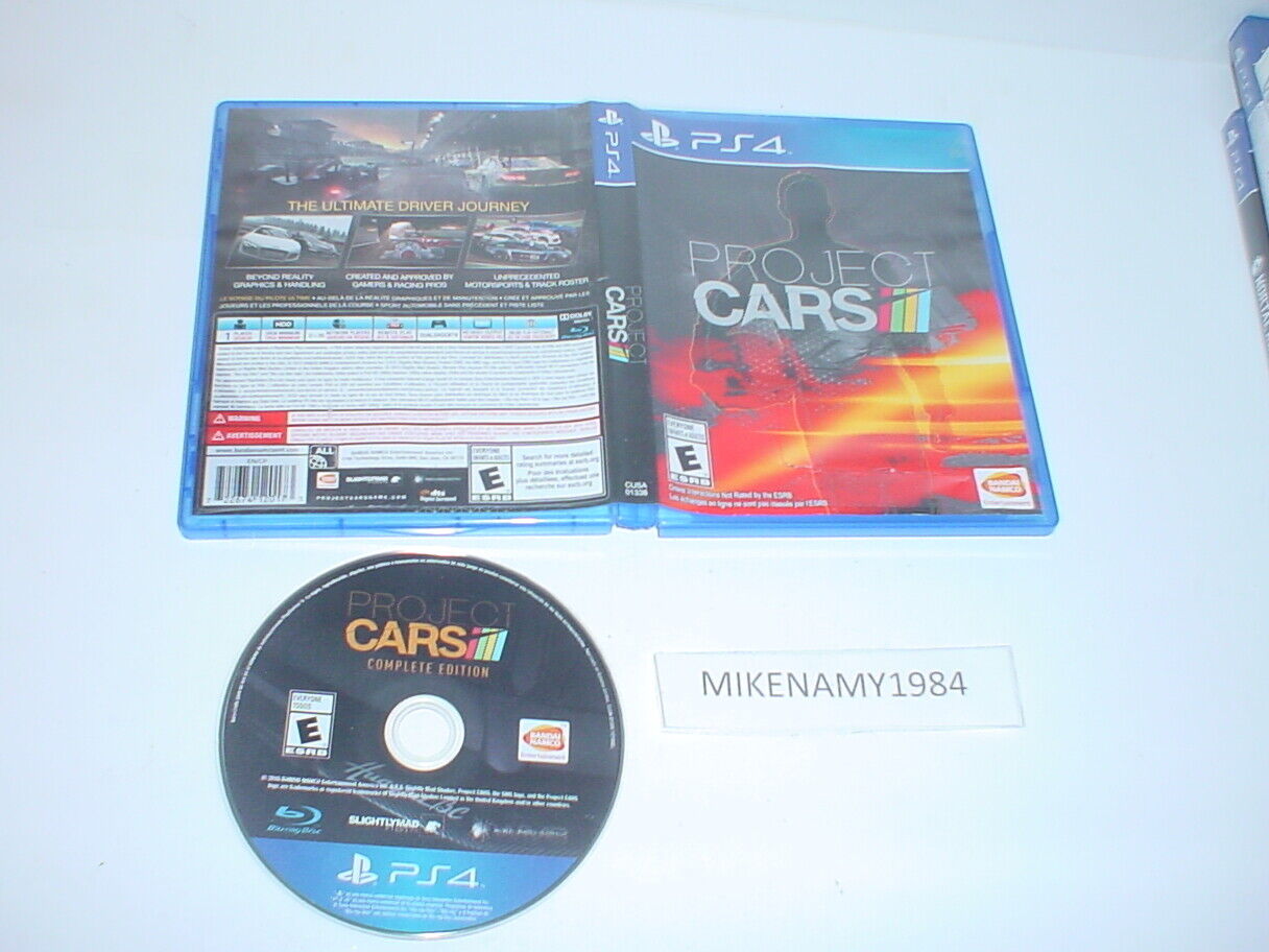 PROJECT CARS game in case for Sony Playstation 4 PS4 722674120173 eBay