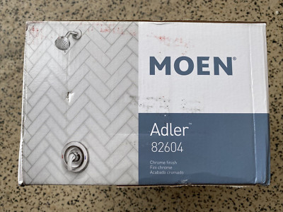Moen 82604 Adler 1 Handle Tub & Shower Faucet Chrome,Shower-head, MSRP $304.95
