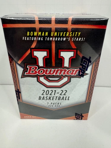 🔥🏀 Topps 2021-22 Bowman University Basketball Blaster w/28 Cards/Pink Refactor