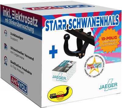 AUTOHAK AHK für Mazda 6 Limo & Fließheck 03-08 starr + 13-pol ES ABE