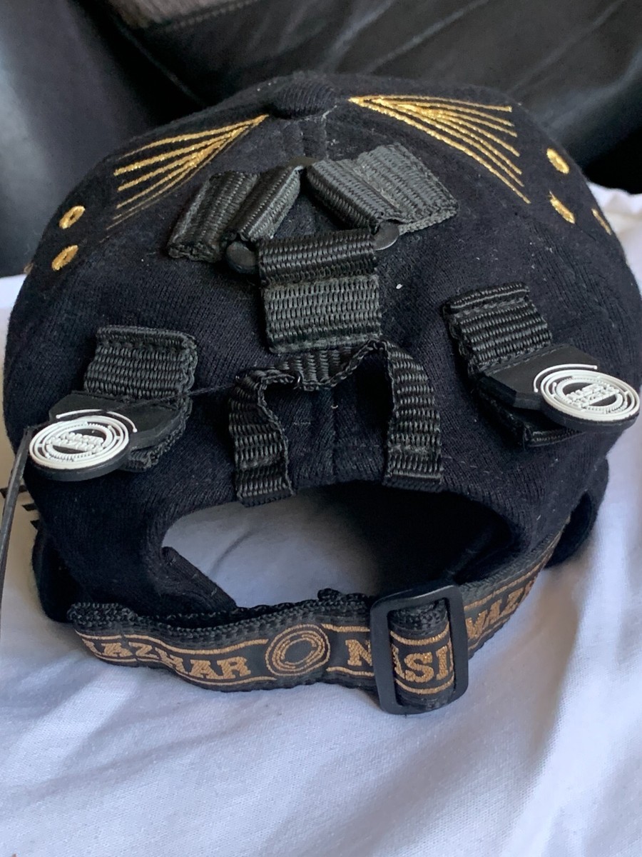 AW 2014 Nasir Mazhar Box Peak Baseball Cap + Gold Smiley Face