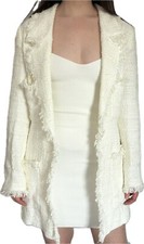 Luisa Spagnoli Tweed White Blazer Limited Edition Occasion Jacket