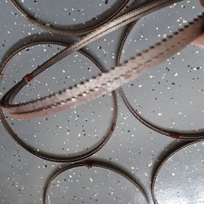 8 Vintage 151" cali Brzeszczoty piły taśmowej Szerokie okrągłe piła taśmowa o szerokości 1/4 cala