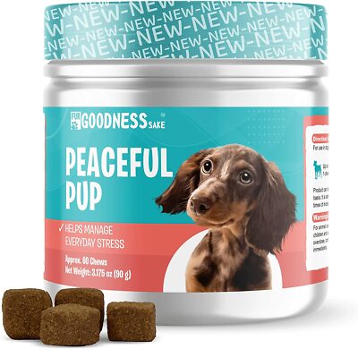 Dog Calming Chews Anxiety Relief Treats to Help Separation