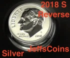 2018 S REVERSE 90% Silver Proof Dime Roosevelt 10¢ via San Fran US Mint Set 18XE