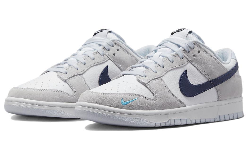 Nike Dunk Low 'Mini Swoosh Football Midnight Navy' Sneaker Grey