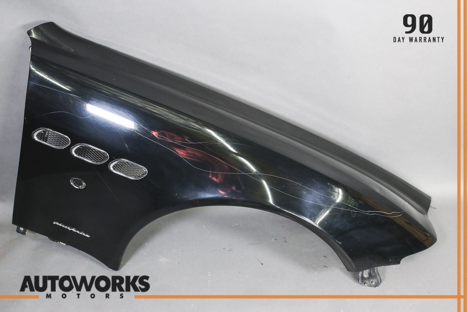 03-13 Maserati Quattroporte M139 Right Passenger Side Fender Wing Black OEM