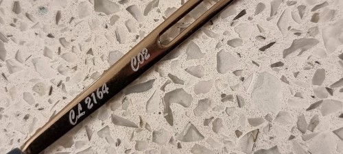 Occhiali da sole marca CHLOE Made in Italy montatura arrotondata oro lenti sfumate con custodia - Foto 8 di 8
