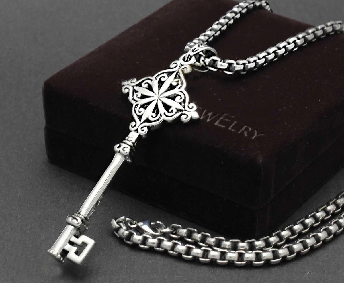 Mens key shop pendant necklaces