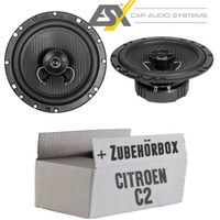 Esx Lautsprecher FüR Citroen C2 16Cm Koax Auto Kfz Boxen Einbausatz - Einbauset