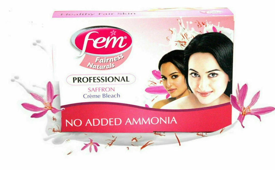 Fem Professional Saffron Cream Creme Bleach Parlour Saloon size 314 gm * - Image 2 of 4