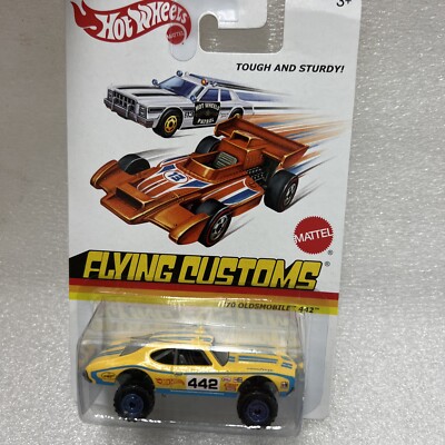 ミニカー HotWHeels FLYINGCUSTOMS '70OLDSMOBILE442 Hot Wheels Flying Customs '70 Oldmobile 442 Yellow Blue CT Wheels