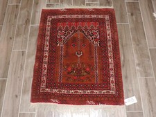 3x4ft. Handmade Afghan Wool Prayer Rug