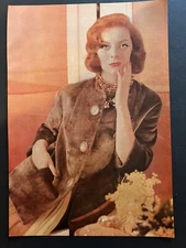 Vtg 1960s Full Page Photograph, Fashion AD, Unknown Model