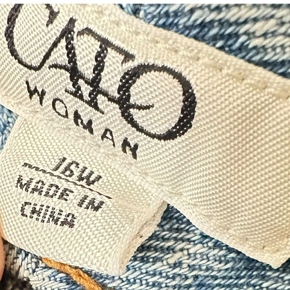 Cato женщина 16W Jean джинсовой ткани карандаш юбка Midi хлопок родео Western Cowgirl Mosest - Изображение 4 из 4