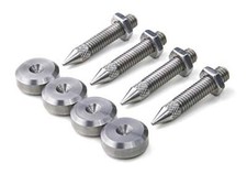 PrecisionGeek M6 Acciaio Inossidabile Spike/Cono Assorbente con Piedini – 4 Pezz