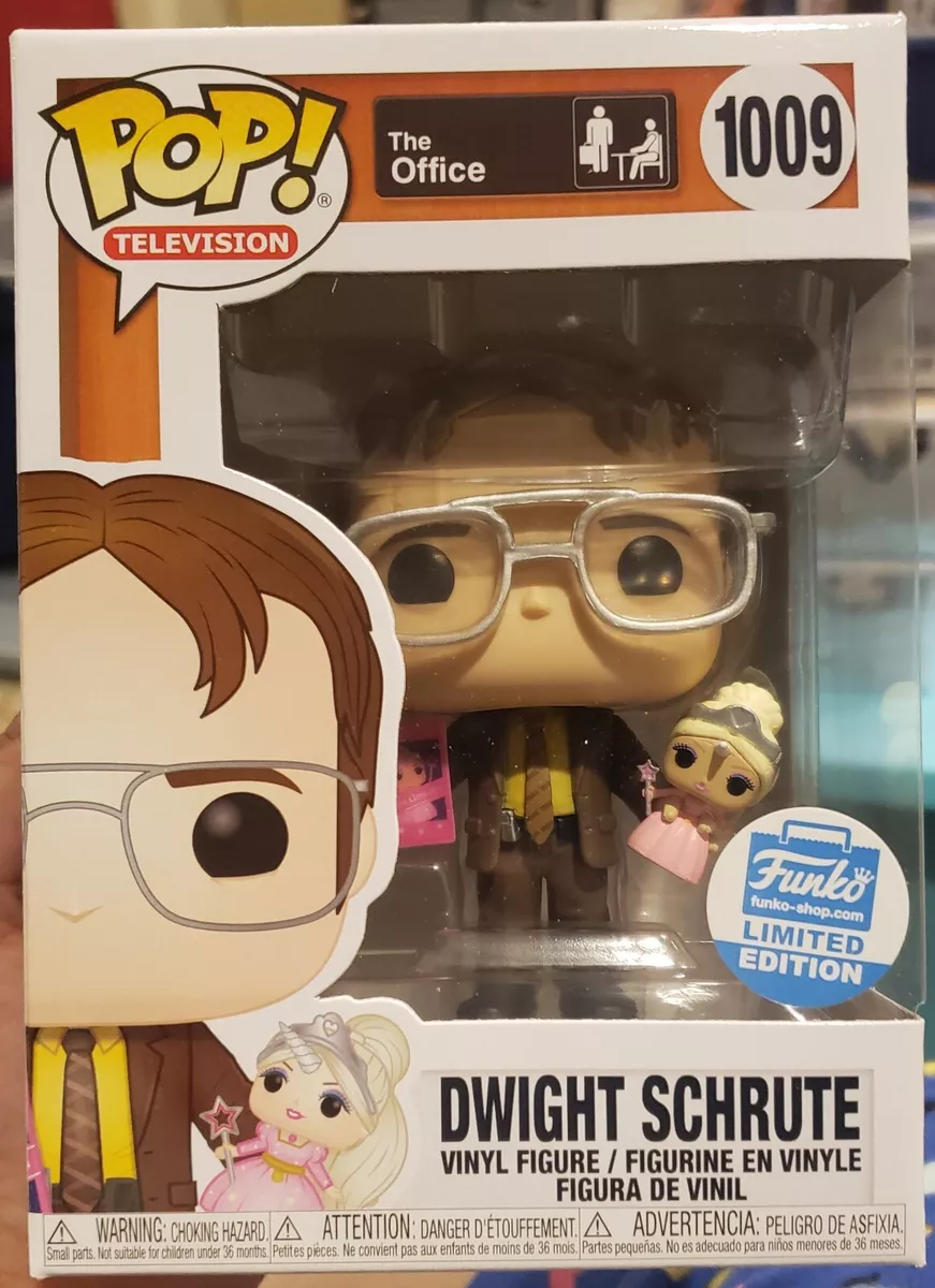 Dwight Schrute with Princess Unicorn Doll #1009 Funko Shop Exclusive Pop