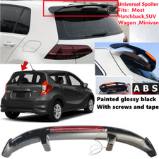 Universal Rear Roof Spoiler Wing W Light Black Fit For Nissan Versa Note 14-19 Universal Rear Roof Spoiler Wing W Light Black Fit For Nissan Versa Note 14-19
