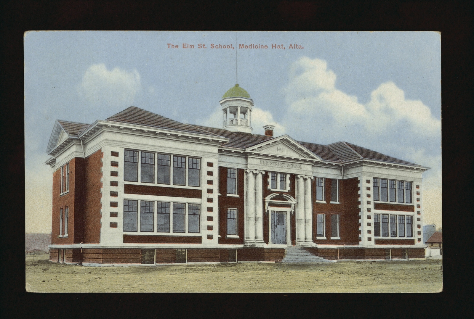 The Elm St School Medicine Hat Alberta, photograph of Elm Street S Old