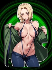 Adult Anime Waifu Naruto Tsunade Vinyl Sticker Adult Anime Waifu Naruto Tsunade Vinyl Sticker