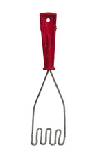 Vintage Toy Potato Masher Red Children's Kitchen Tool Plastic Red Handle 7" Play