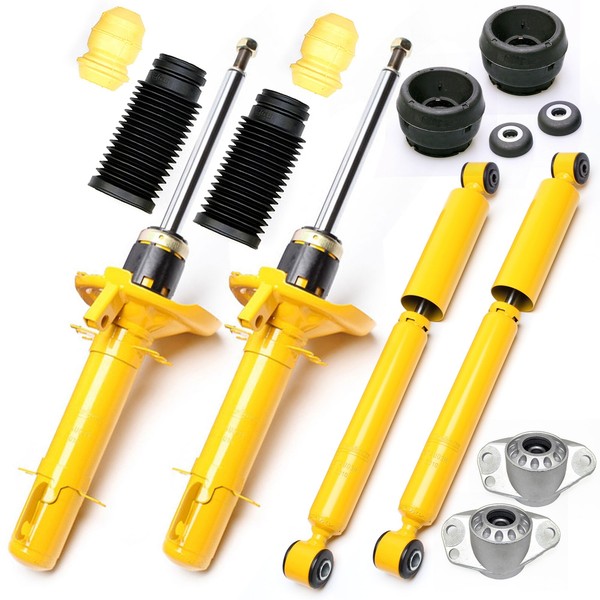 4 TA Technix Sport-StoßDäMpfer Vorne Hinten + Domlager Staubkappen VW Golf 4 A3-image