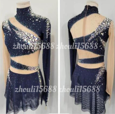 New ice figure skating dress Baton rotating dress custom size